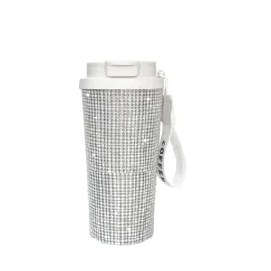 18oz strass vacuum geisoleerde reis koffiemok roestvrij staal draagbare beker
