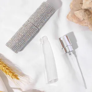 Atomizzatori di profumo ricaricabili strass 8ml mini flacone dispenser vetro dettagli