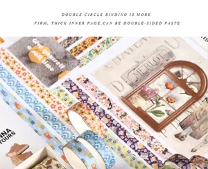 Dekoratives Washi-Tape-Set für DIY-Tagebücher, Scrapbooking und Bastelprojekte mit süßen Mustern.