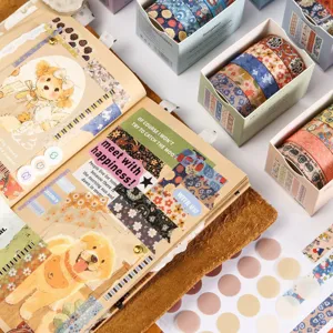 Washi Tapes Set Boxed Dekorative Klebebander DIY Tagebuch Planer Aufkleber Scrapbook Zubehor