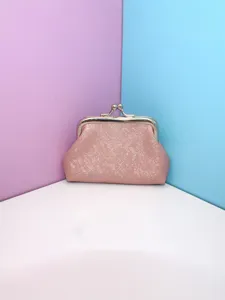 Mini monedero con boquilla para mujer, bolsa de tela brillante, bolso de almacenamiento principal