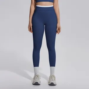 Legging de yoga taille haute pour femme fitness sport course pantalon de sport tendance.