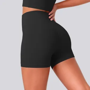 Women high waist fitness yoga shorts athletic gym running workout activewear shorts fitness