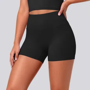High waist yoga shorts for women, buttery soft athletic gym fitness workout running pants.