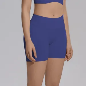 Seamless High-Waisted V-Waist Yoga Shorts Butt-Lifting Fitness Running Gym Sports Shorts