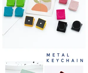 Colorful magnetic clips for fridge notes and office organization, strong metal memo binder.