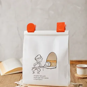 Versatile magnetic sealing clips in bright orange for food storage, home kitchen and office use.