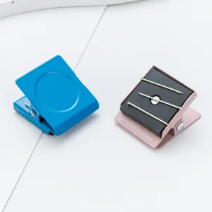 Magnetic clip refrigerator magnet candy color memo holder office home storage tool new