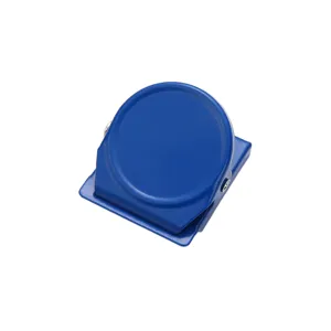 Durable blue metal magnetic clip for refrigerator whiteboard office memo note holder