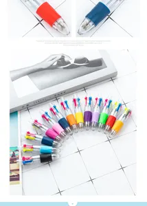 Mini stylo à bille 4 couleurs, stylos de planification colorés pour surligner et écrire.