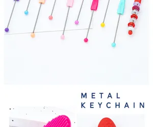 DIY beadable metal pen blank accessories with colorful beads and silicone grip parts.