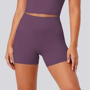 High-waisted sports yoga shorts and crop top set for women fitness running workout wear