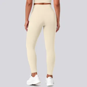 Women high waist yoga pants solid color butt lift tight fitness running sports gym leggings