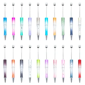 Creatieve Sterrenhemel Verloop Kunststof Kralen Balpen UV Verguld Pailletten DIY Schrijfpen Voor Kantoor School
