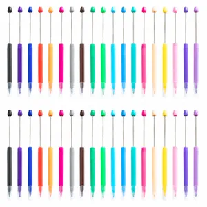 Stylo Aquarelle Perlé DIY Étudiant Peinture d'Art Stylo Multicolore Plastique Stylo Journal Créatif Papeterie