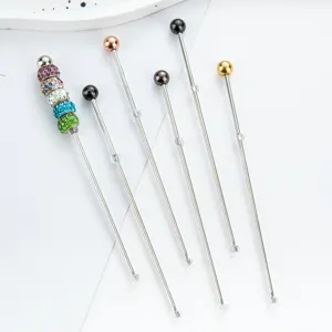 Stainless Steel Cake Tester Needle Metal Baking Probe With Silicone Protective Cap Kitchen DIY Pastry Dessert Testing Tool
