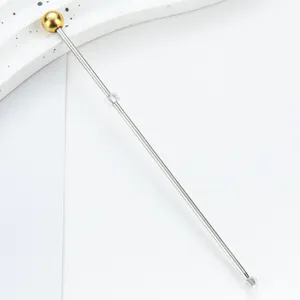 Stainless steel cake tester needle for baking, durable metal kitchen tool for home DIY use.