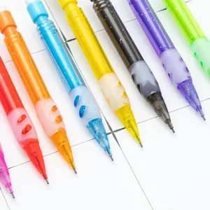 Bunte mechanische Bleistifte mit Glitzergehäuse und ergonomischen Griffen für das tägliche Schreiben.