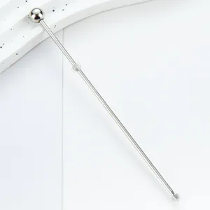 Professional stainless steel cake testing needle for baking, durable kitchen tester tool.