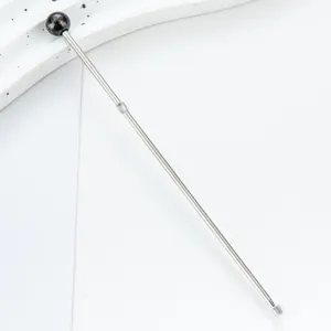 Stainless steel cake tester needle with bead top for baking bread and desserts testing tool.
