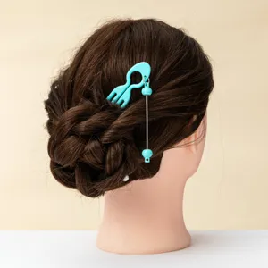 Türkis DIY perlen U-förmige haarnadel dutt macher stilvolles haaraccessoire für frauen