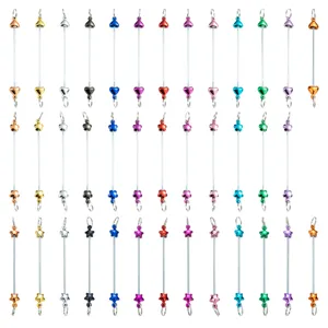 Creative DIY Beading Rods Zipper Decorative Heart Flower Keychains Pendant Jewelry Making Accessories Craft Supplies