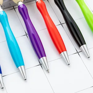 Colorful ballpoint pens set with smooth metallic tips and vibrant barrels for office.