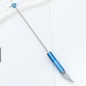 DIY Hobby Mes Precisie Metaal Snijgereedschap voor Scrapbooking met Blauw Handvat
