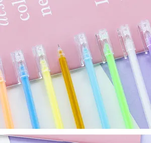 Set de bolígrafos de gel coloridos para diario creativo, marca textos pastel y álbum.