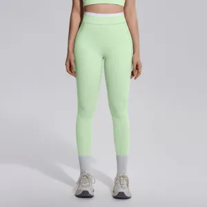 Leggings de yoga sans couture taille haute pour femmes, pantalon fitness respirant.