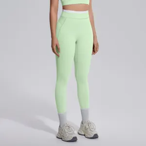 Leggings de yoga fitness taille haute pour femmes, pantalon de sport course gym sans coutures.