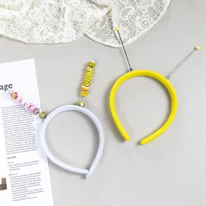 Kreativer DIY Perlen Haarreif süßes Haarband Accessoire für Festival Party Alltag Styling
