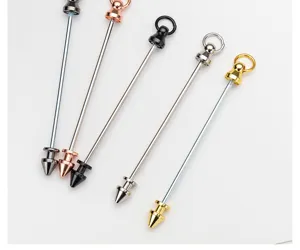 Metal bullet rivet screw DIY keychain accessories multi-color metal spike hardware parts