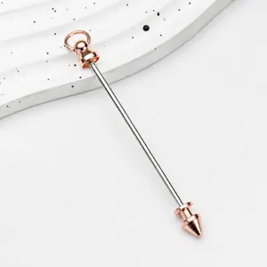 Metal bullet rivet double head screw DIY keychain accessory for handmade craft part.