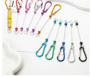 DIY kralen karabijnhaak metalen D-ring haak tassenaccessoire sieraden clip kleurrijk