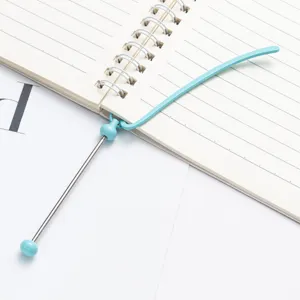 Metal beaded bookmark cute DIY stationery book clip page marker for students and reading.