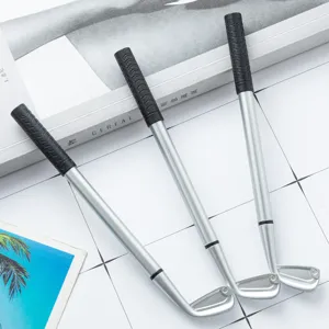 Creative Golf Club Shaped Ballpoint Pen Plastic Novelty Writing Pen Portable Office Stationery Gift For Men Women