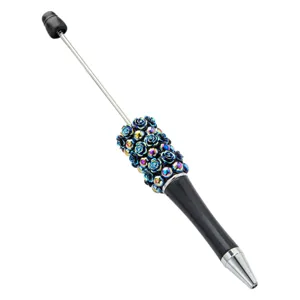 Penna per Pittura Diamante Perlata DIY con Fiori di Rosa Colorati Strumento d'Arte Creativa