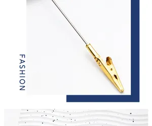 Metal DIY alligator memo clip with long stick, golden color toothed card holder for crafts.