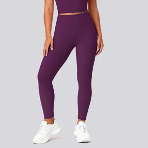 High-waist seamless yoga pants, tummy control, stretchy fitness workout leggings for women