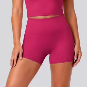 High-waist tight yoga shorts for women fitness running gym athletic activewear items
