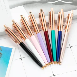 Minimalistischer Metallkugelschreiber Druckmechanik Glattes Schreiben Kugelschreiber Für Büro Schule Geschenk