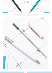 Metal ballpoint pen business advertising logo custom multi-color classic portable office writing tool