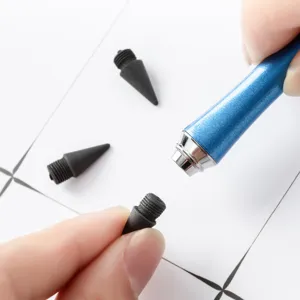 Replacement inkless pencil tips eternal graphite nibs screw-in leadless writing accessories