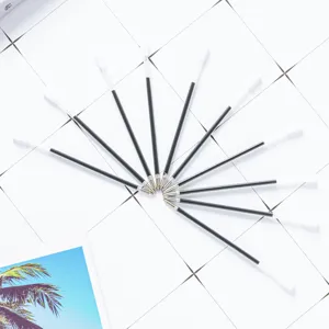 Black gel pen refills 1.0mm bullet tip smooth writing office stationery replacement set