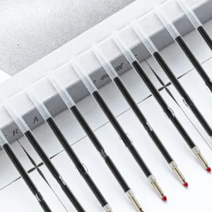 Manufacturer direct plastic ballpoint pen refills, 1.0mm black ink student writing supplies.