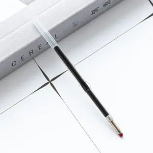 Plastic ballpoint pen refill 1.0mm smooth writing black ink replacement stationary supply