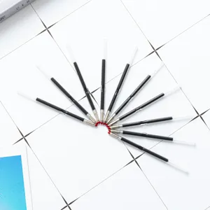 1.0mm plastic ballpoint pen refills, black ink student stationery replacement pen parts