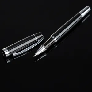 Business Metal Gel Pen 0.5mm Black Ink Signature Pen Office School Writing Supplies Promotional Gift Pen