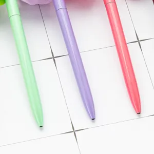 Cute floral pendant ballpoint pen metal student stationery cute school office supplies